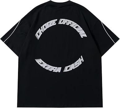 JKUIVE 3M Reflective Letter Print White Black Short Sleeve Tshirts